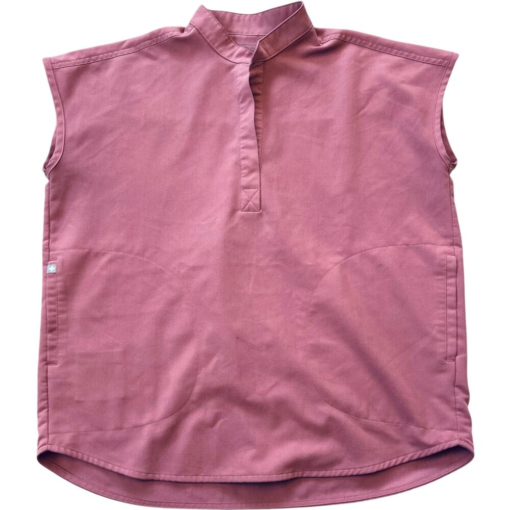 NWOT Figs Mauve Rafaela Oversize 3 Pocket Scrub Top XS PO #2652 Discontinued